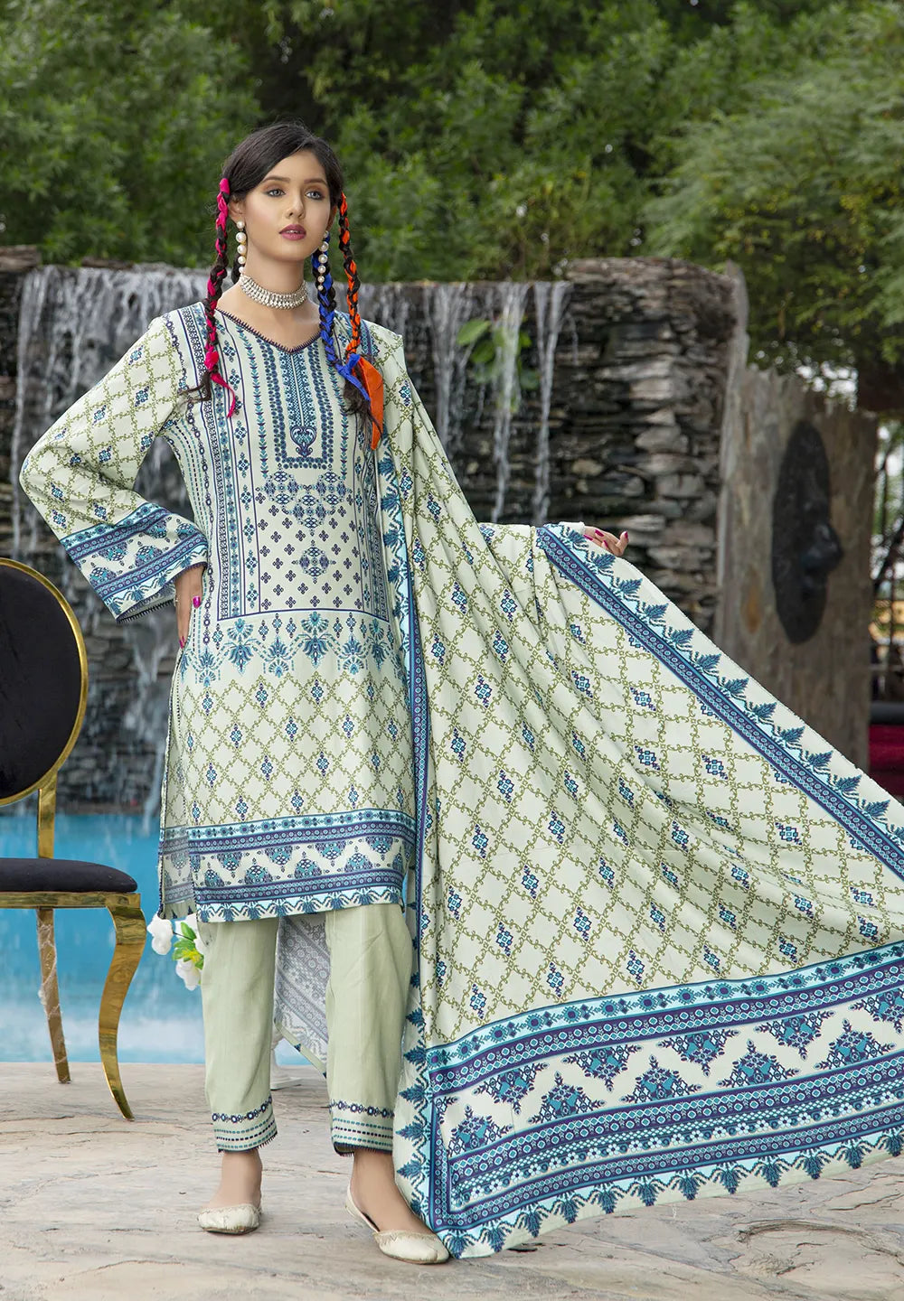 Naqsh Digital Printed Unstitched Katrai PR-2479
