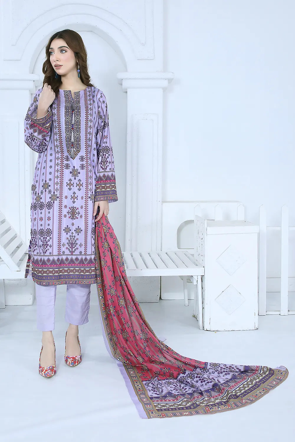 Doria Lawn Summer Unstiched P-1228