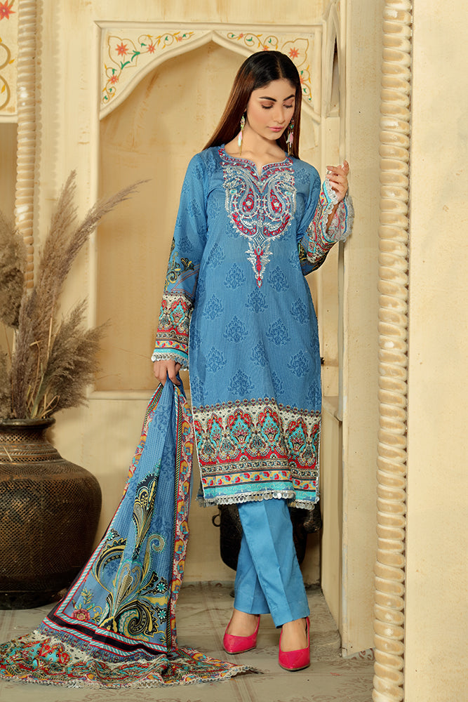 Jalwa Embroidered 3 Piece PR-2400