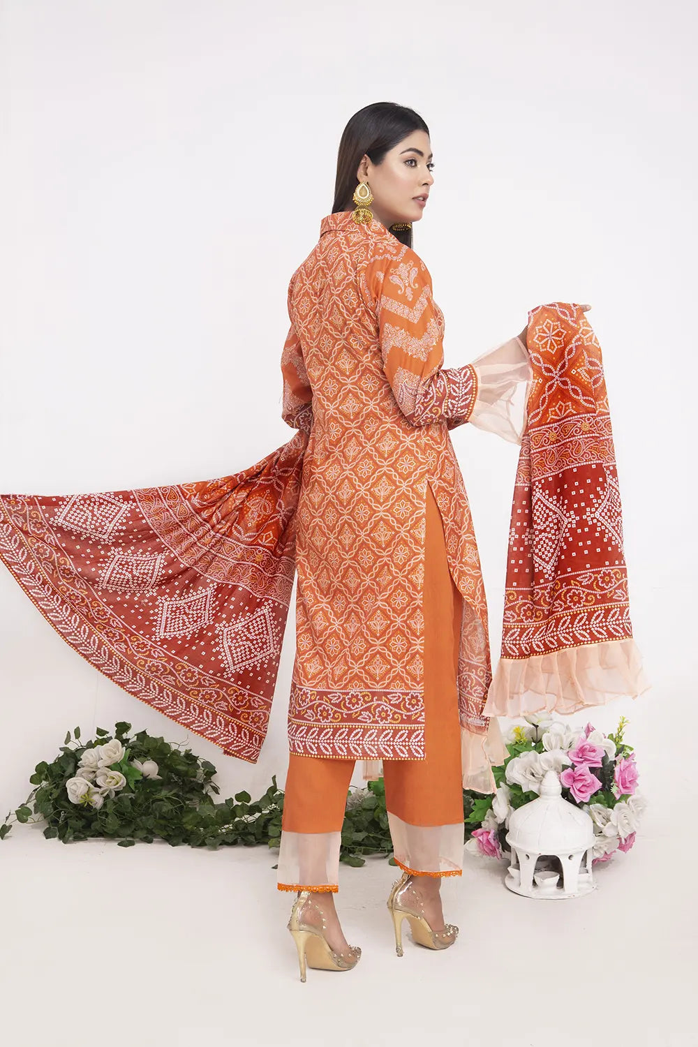 Chunri Digital Printed Slub Lawn PR-2694