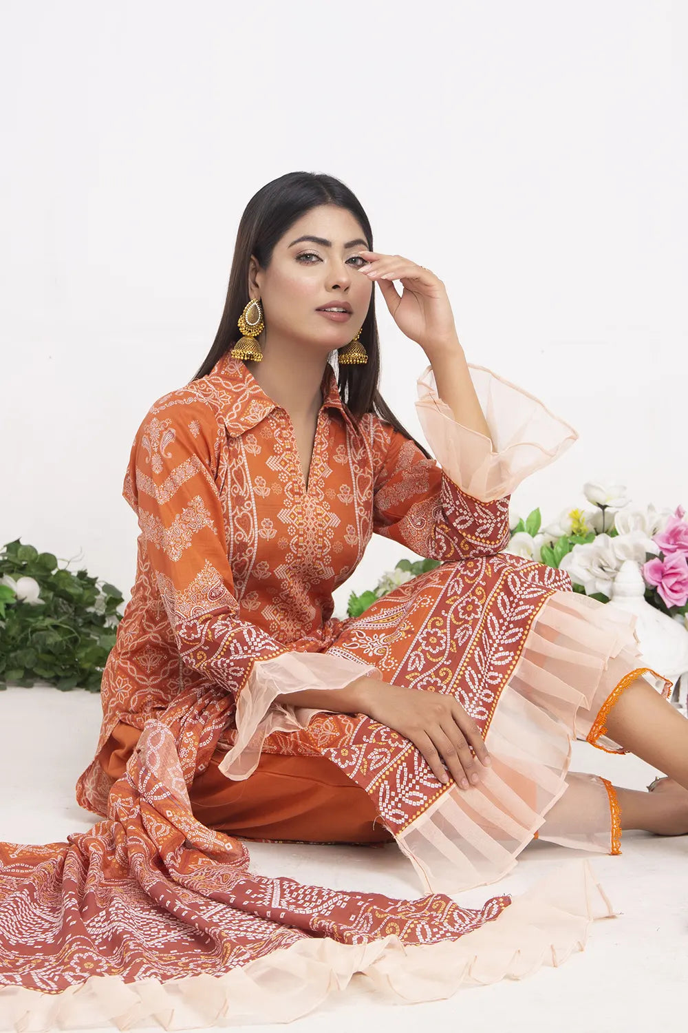 Chunri Digital Printed Slub Lawn PR-2694