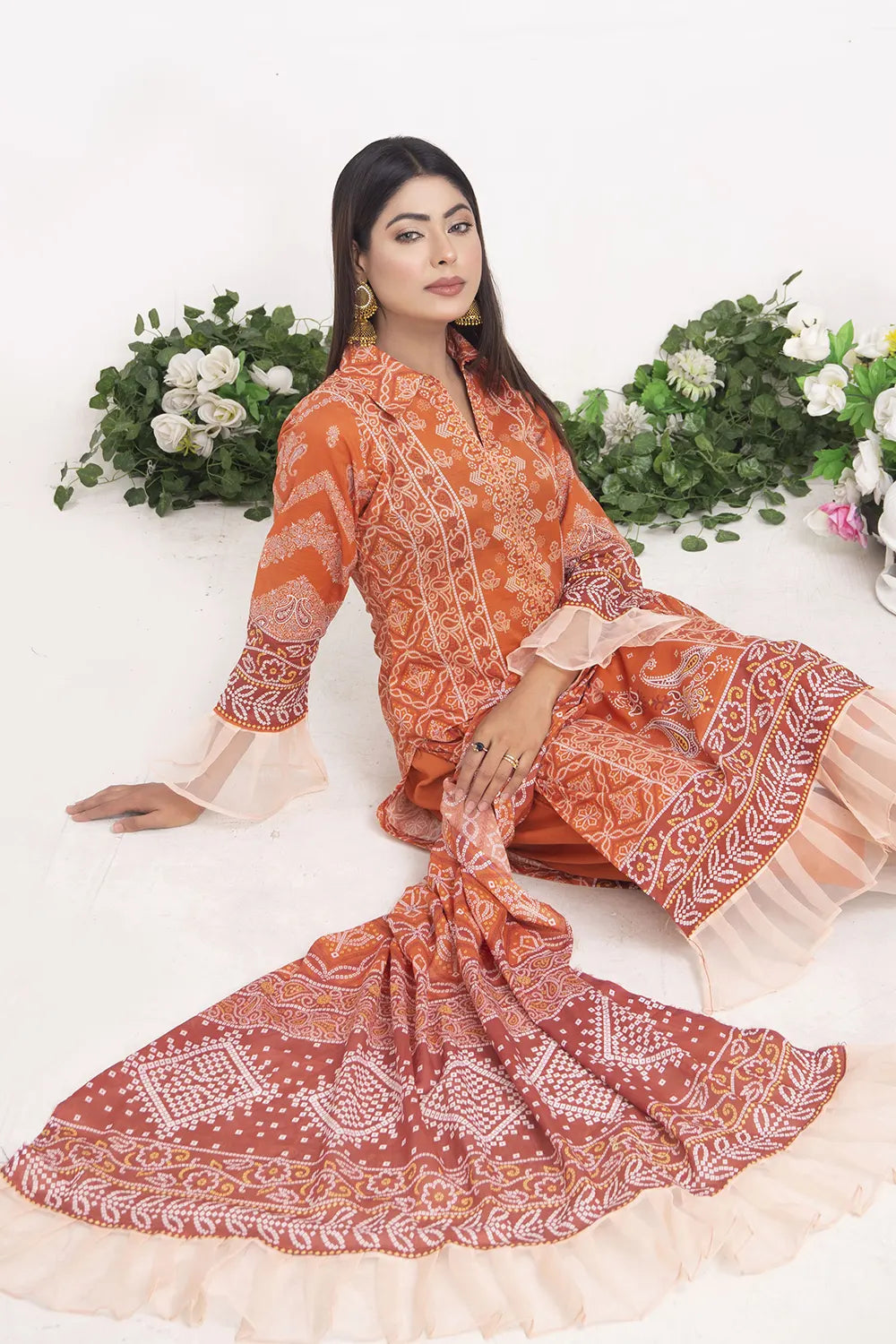 Chunri Digital Printed Slub Lawn PR-2694