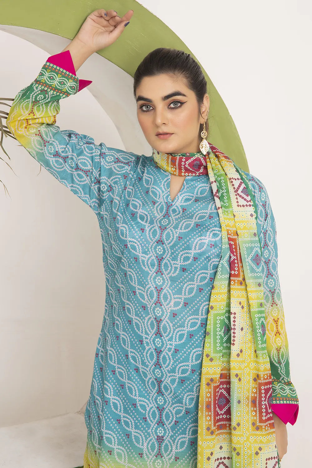 Chunri Digital Printed Slub Lawn PR-2704