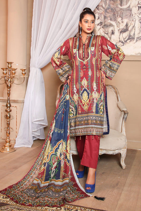 Pretty Attires Digital Printed Lawn PR-2230