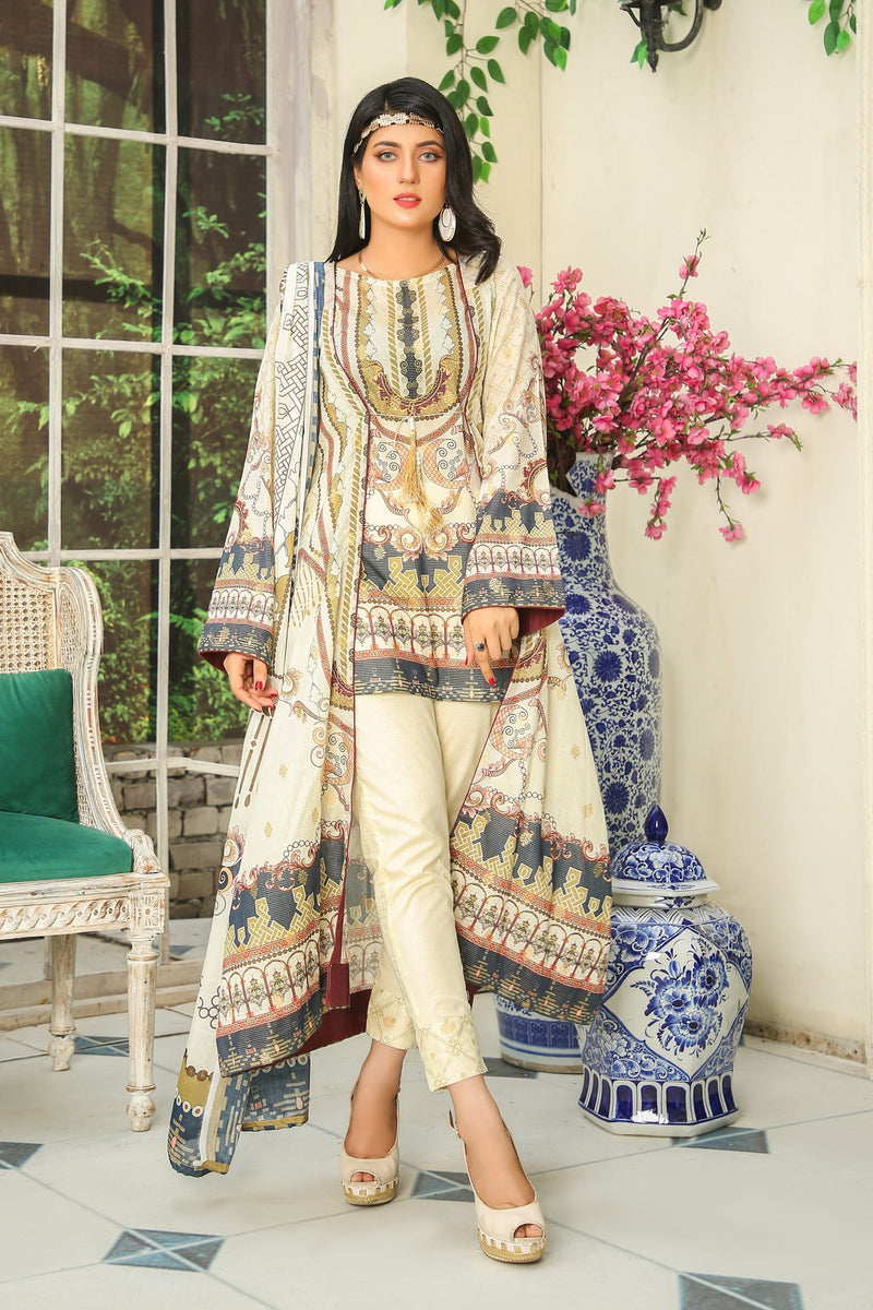 Pretty Attires Digital Printed Lawn PR-2236