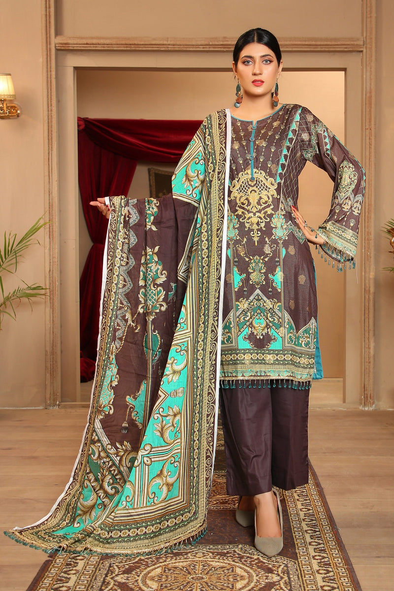 Pretty Attires Digital Printed Lawn PR-2238