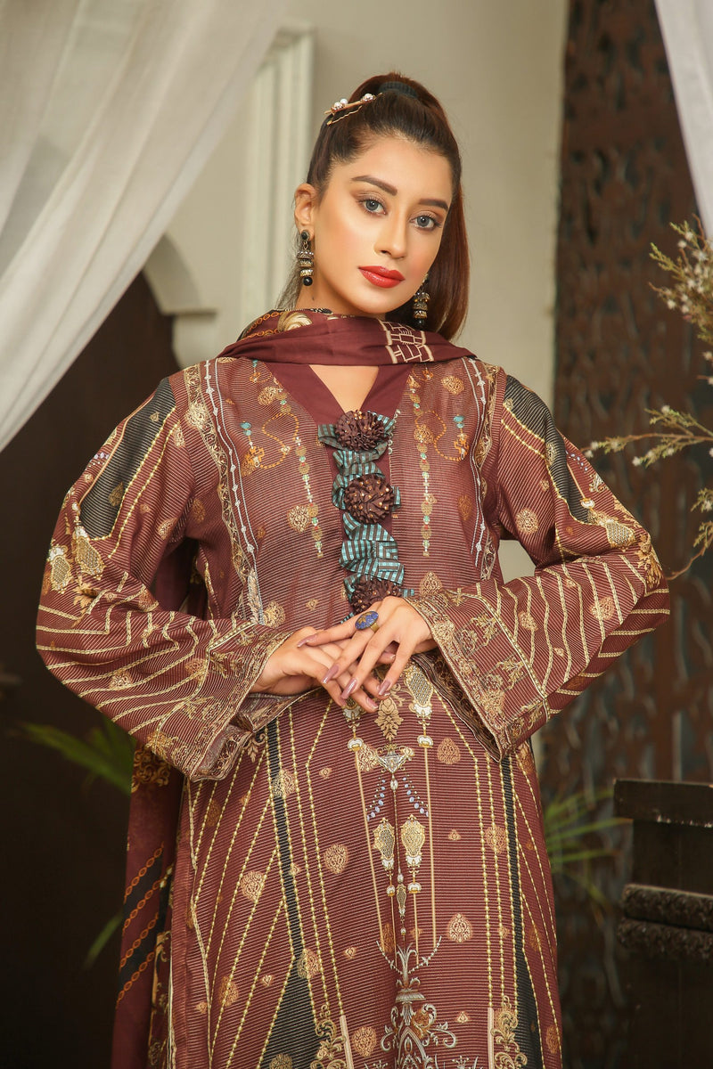 Pretty Attires Digital Printed Lawn PR-2240