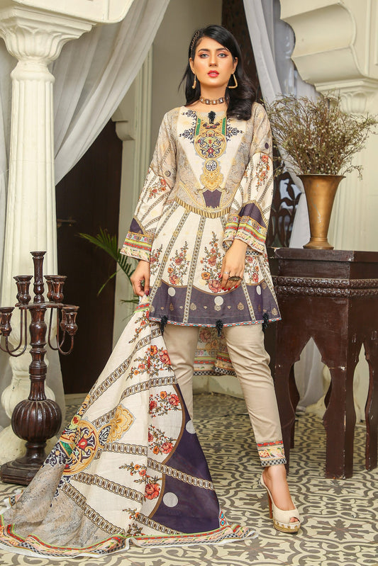 Pretty Attires Digital Printed Lawn PR-2241