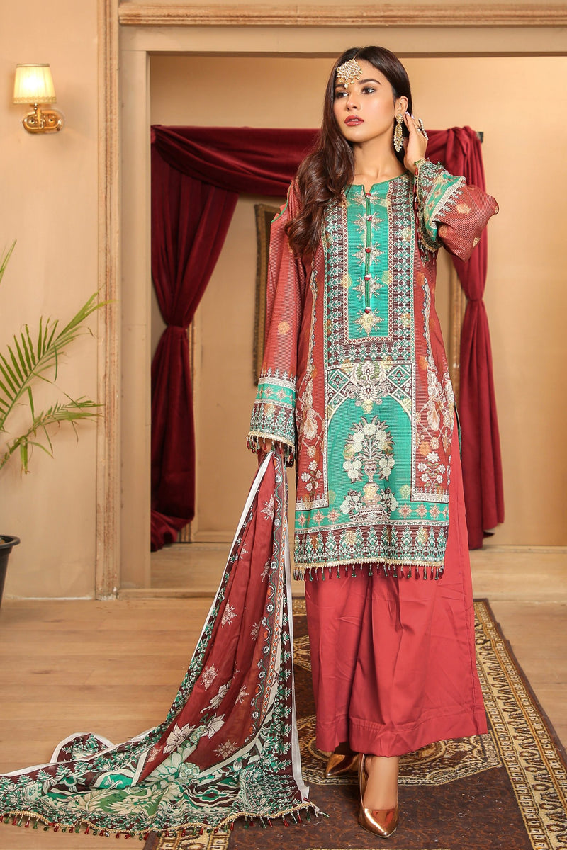 Pretty Attires Digital Printed Lawn PR-2242