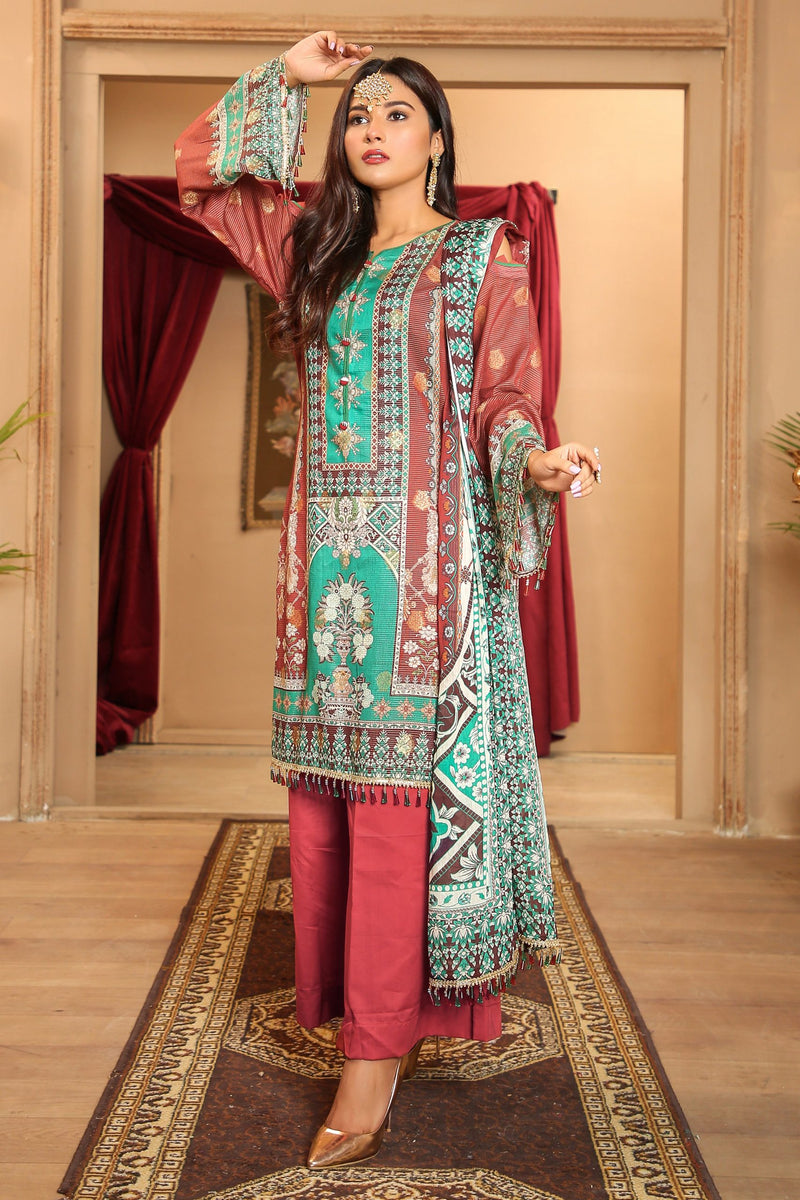 Pretty Attires Digital Printed Lawn PR-2242