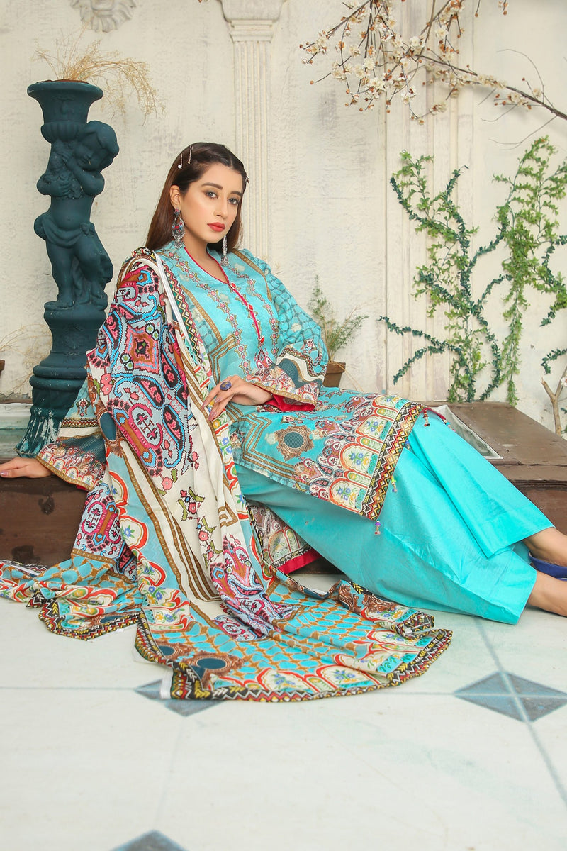 Pretty Attires Digital Printed Lawn PR-2244