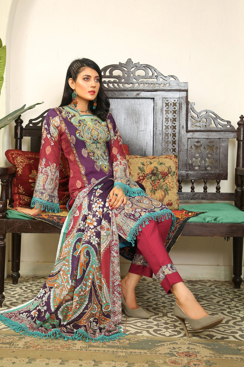 Pretty Attires Digital Printed Lawn PR-2247