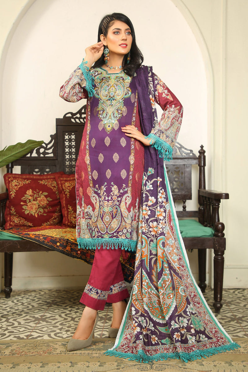 Pretty Attires Digital Printed Lawn PR-2247