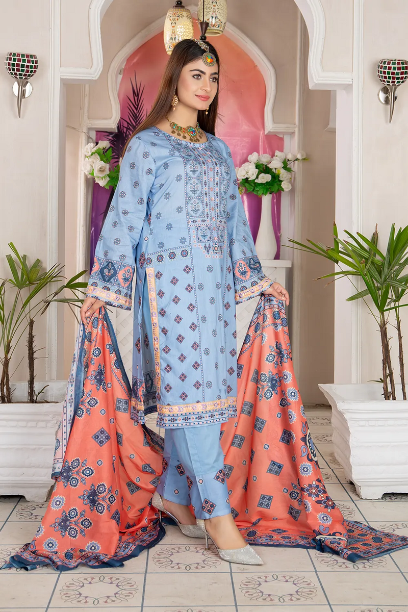 Glamour Digital Print Unstitched PR-2556