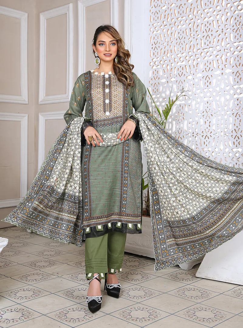 Digital Printed Slub Lawn PR-2565