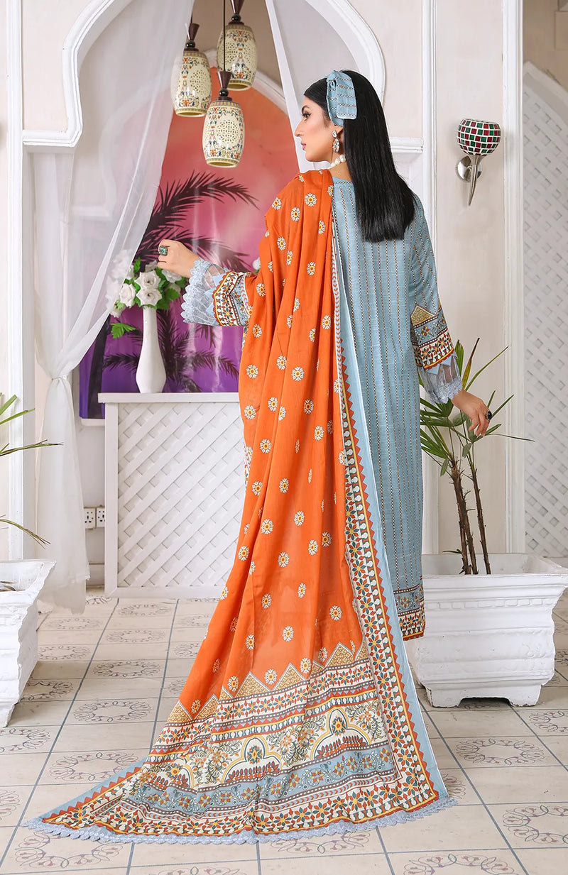 Digital Printed Slub Lawn PR-2568