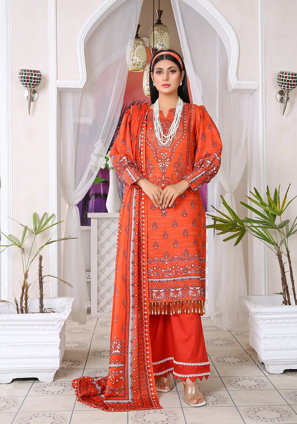 Digital Printed Slub Lawn PR-2569