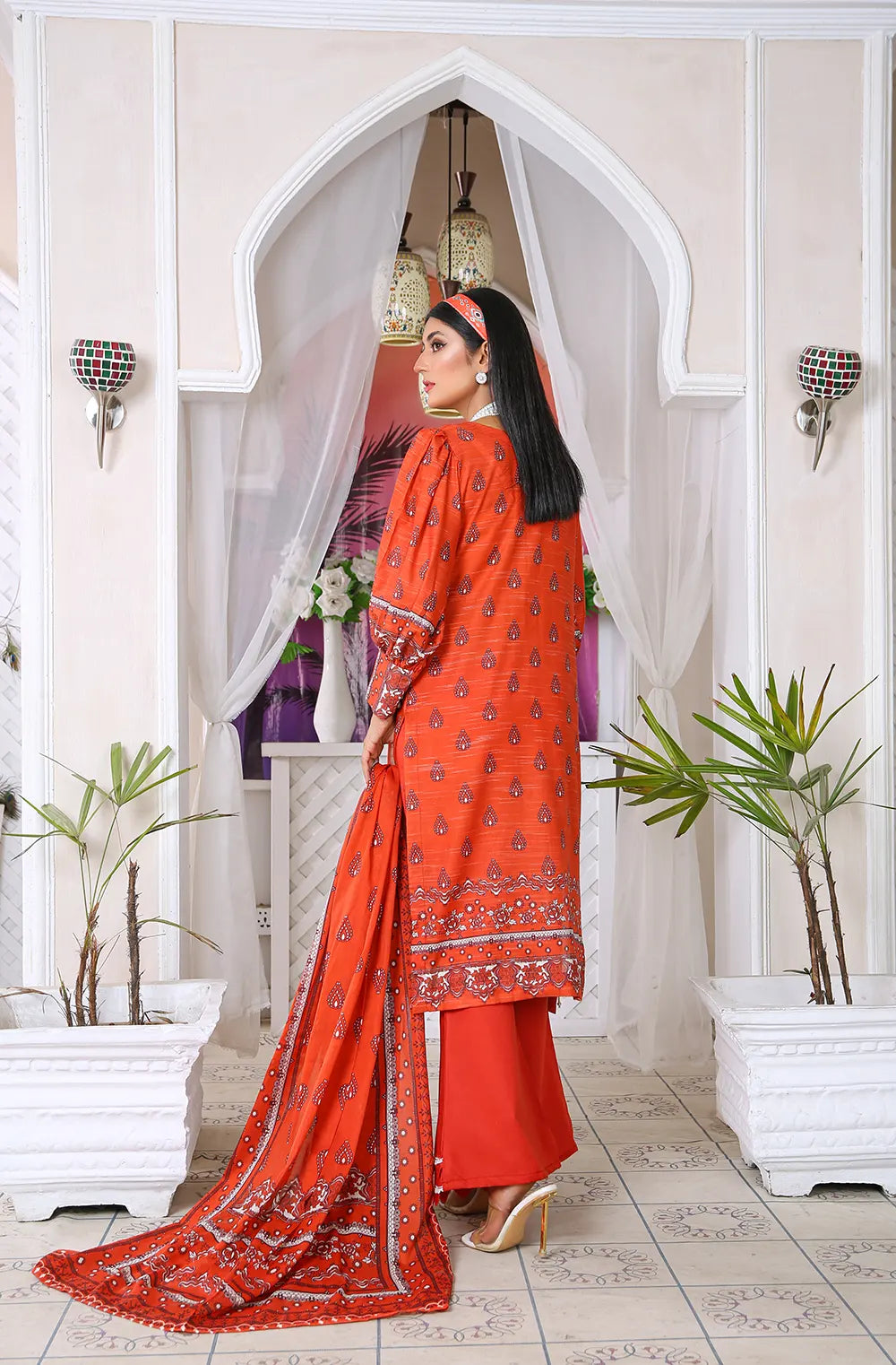 Digital Printed Slub Lawn PR-2569
