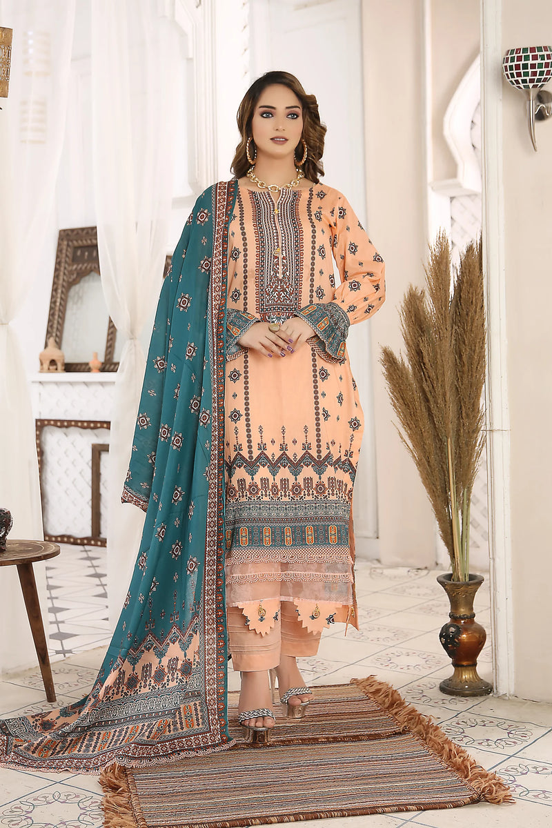 Botanical Bliss: Arwa Digital Printed Lawn 3pcs Edition PR-2581