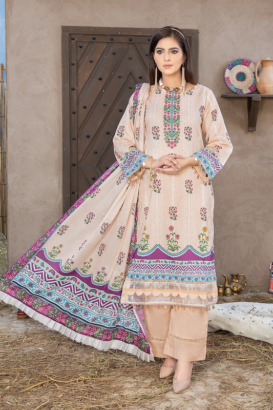 Glamour III Digital Printed Lawn PR-2612