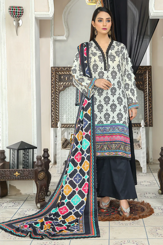 NOIR Unstitched Digital Printed Lawn PR-2624