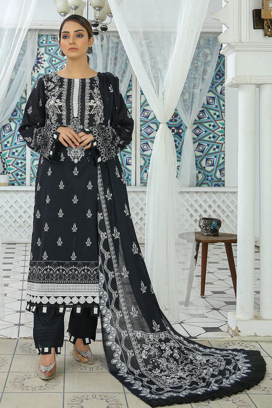 NOIR Unstitched Digital Printed Lawn PR-2630
