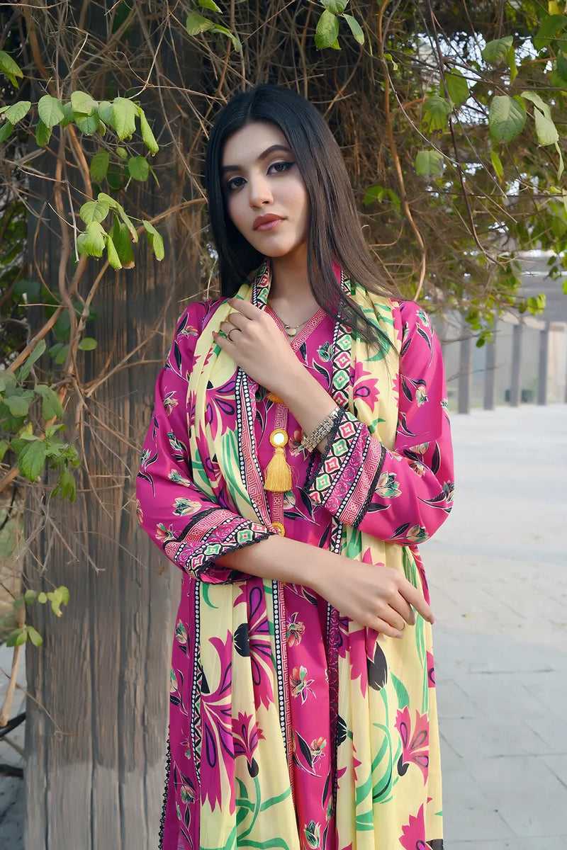 Floral Unstitched Lawn PR-2737