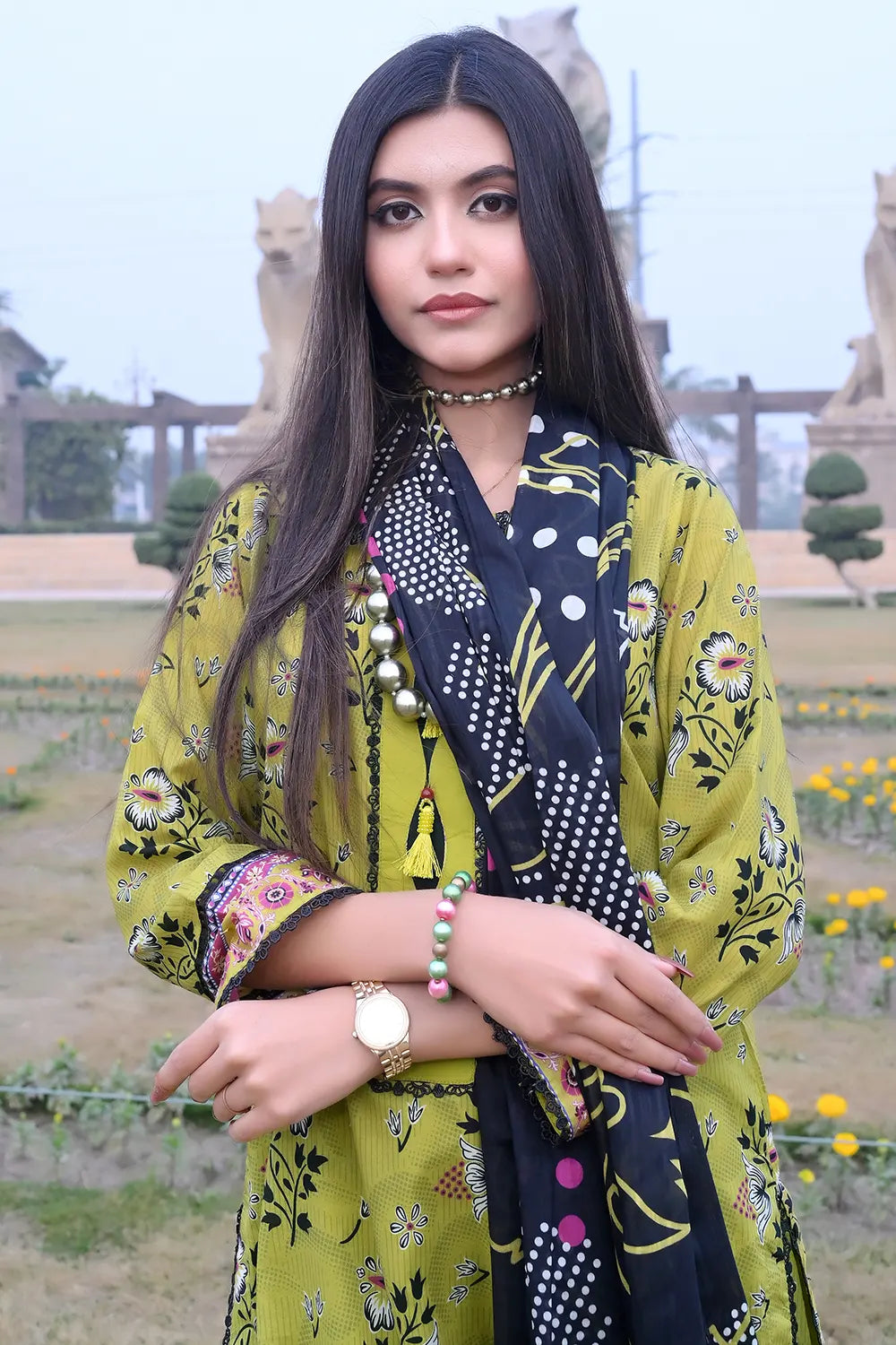 Floral Unstitched Lawn PR-2738