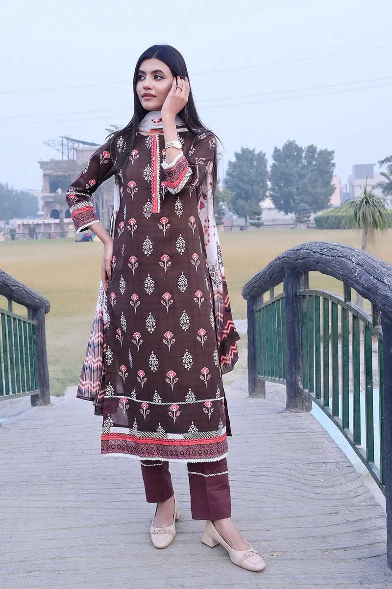 Floral Unstitched Lawn PR-2740