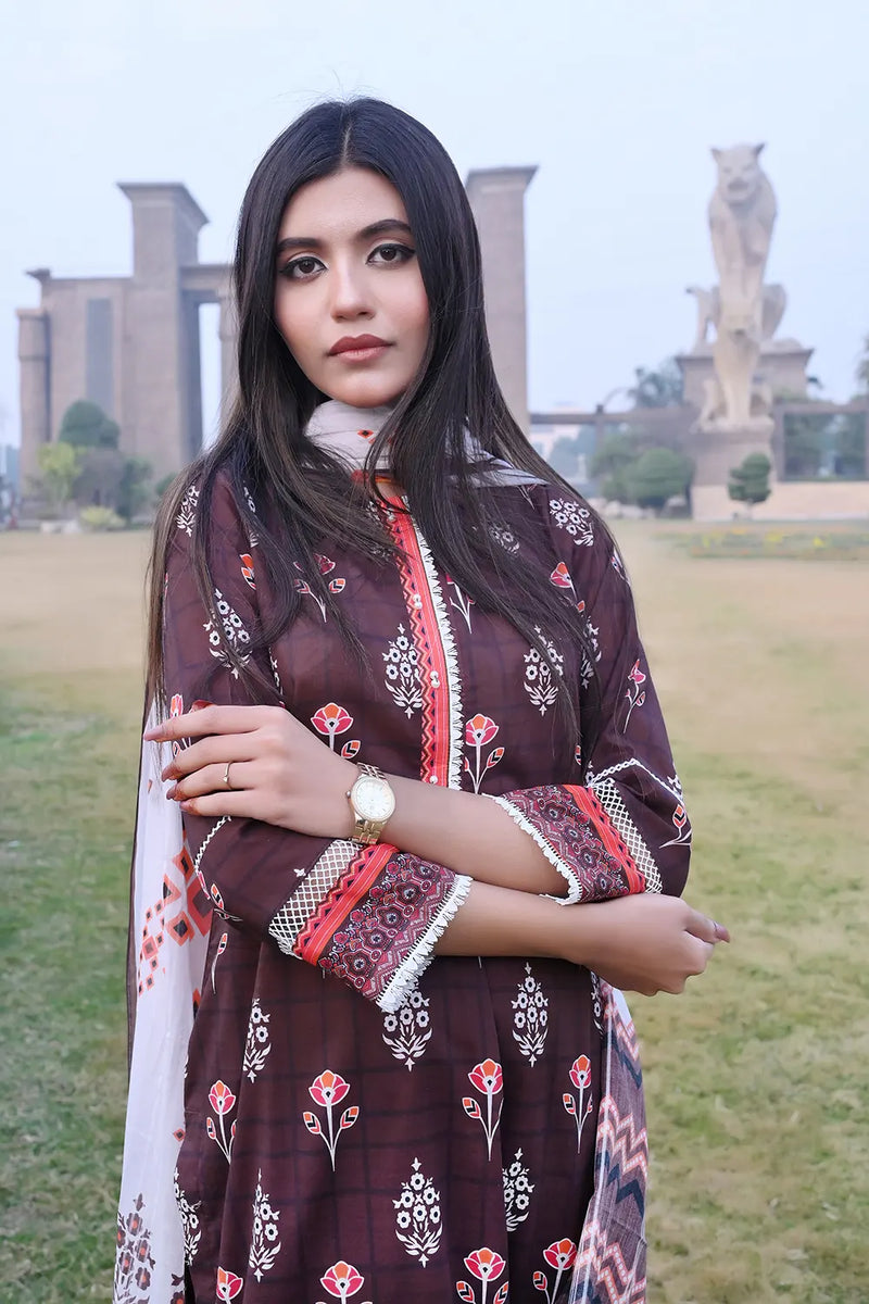 Floral Unstitched Lawn PR-2740