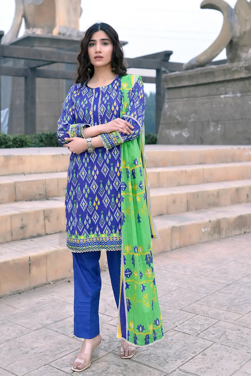 Floral Unstitched Lawn PR-2742