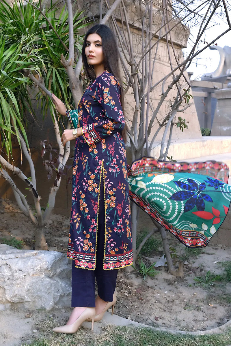 Floral Unstitched Lawn PR-2744