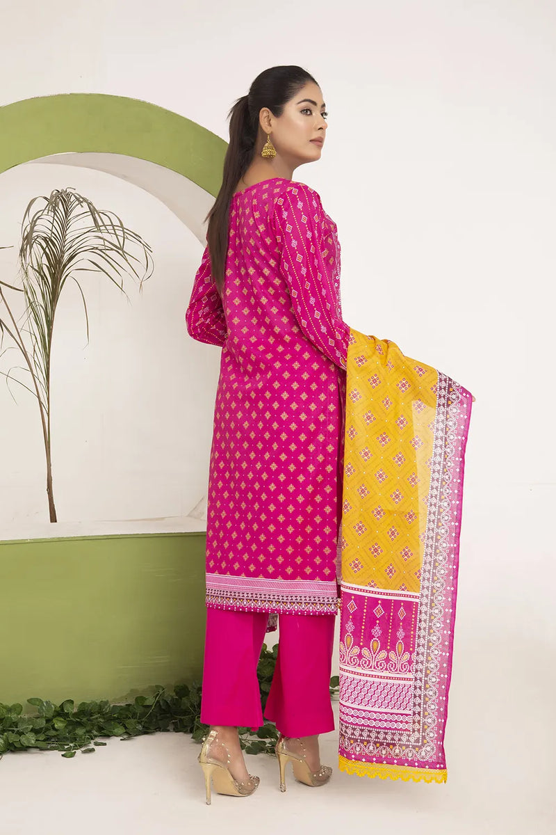 Chunri Digital Printed Slub Lawn PR-2699