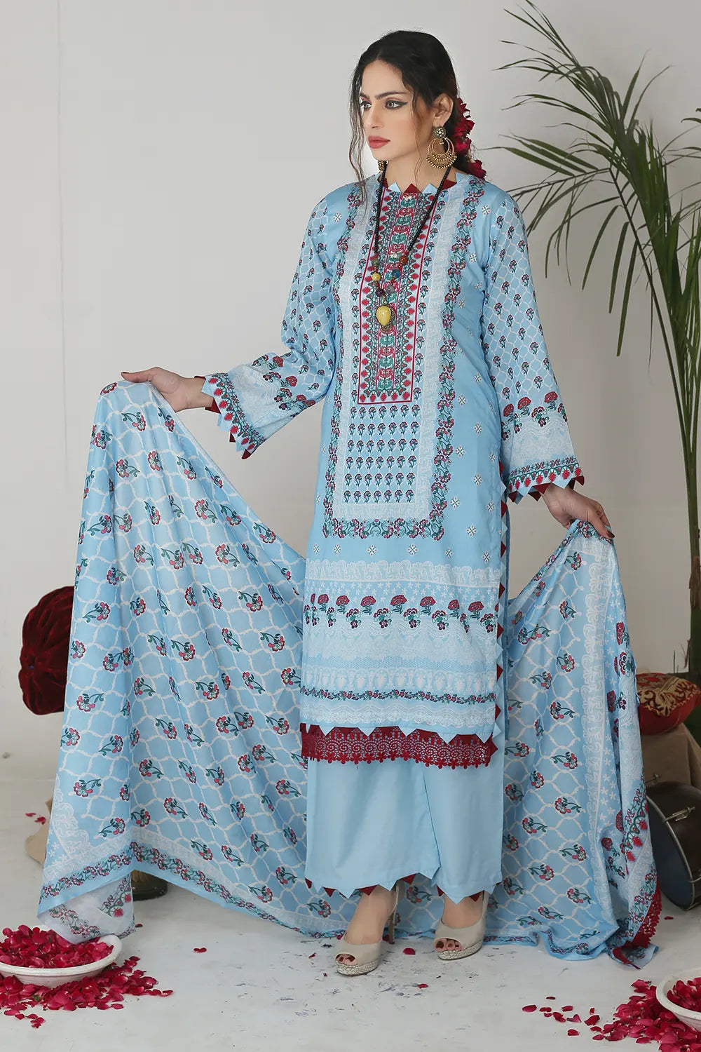 Farmaiesh Unstitched Lawn PR-S-1236