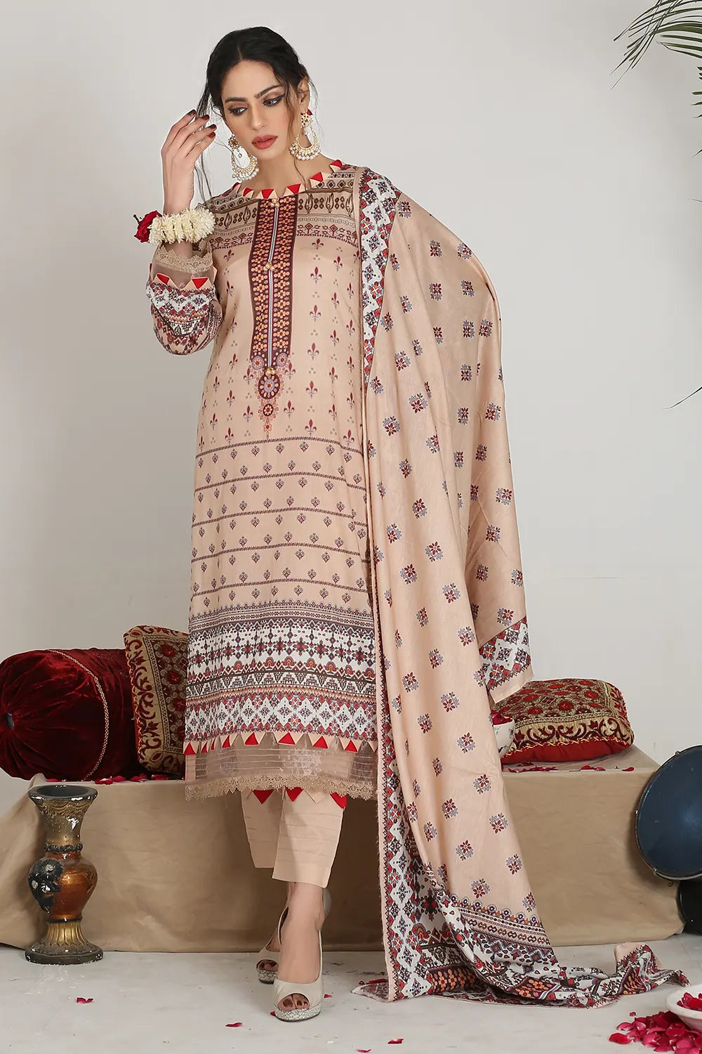 Farmaiesh Unstitched Lawn PR-S-1238