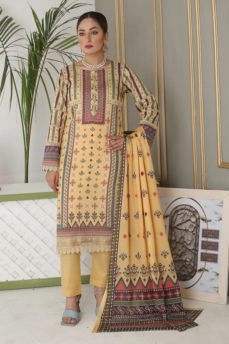 Farmaiesh Unstitched Lawn PR-S-1242