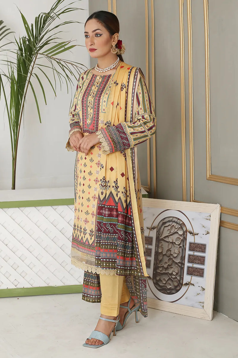 Farmaiesh Unstitched Lawn PR-S-1242