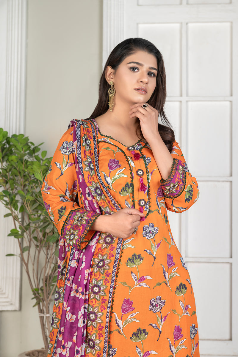 DESIRE Digital Printed Lawn 3pcs PR-2727