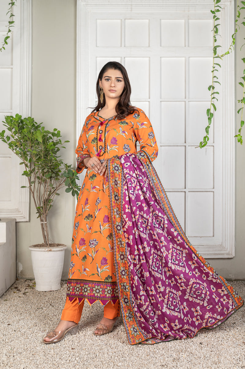 DESIRE Digital Printed Lawn 3pcs PR-2727