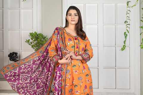 DESIRE Digital Printed Lawn 3pcs PR-2727 image