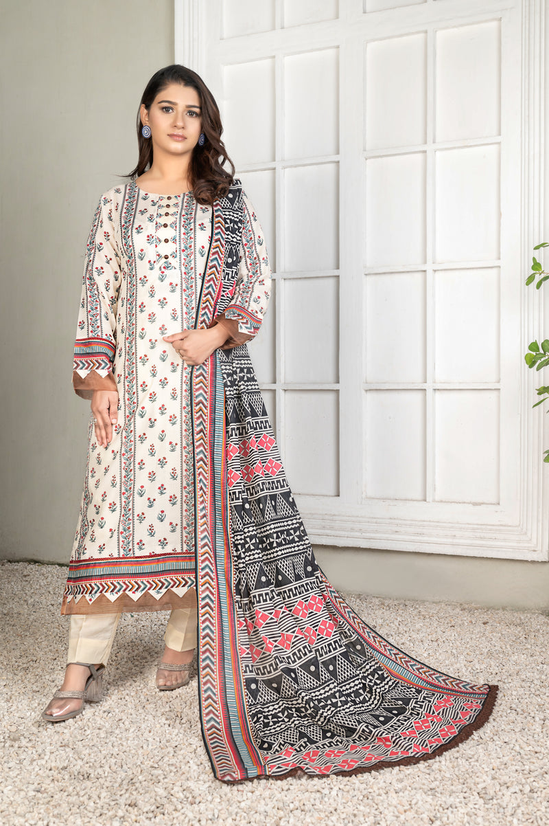 DESIRE Digital Printed Lawn 3pcs PR-2728