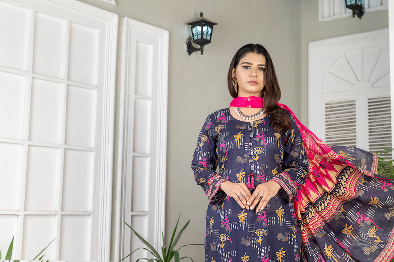 DESIRE Digital Printed Lawn 3pcs PR-2730