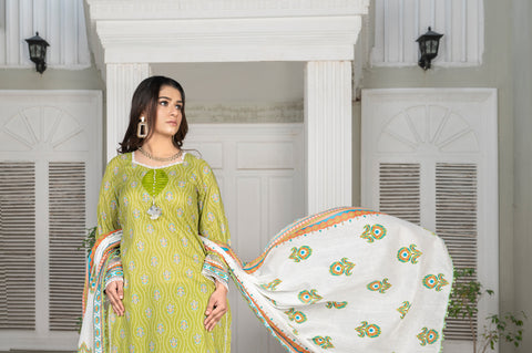 DESIRE Digital Printed Lawn 3pcs PR-2734 image