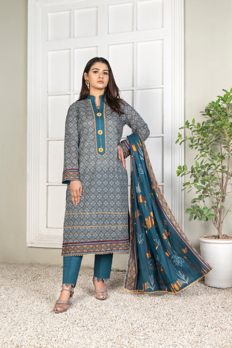 DESIRE Digital Printed Lawn 3pcs PR-2735