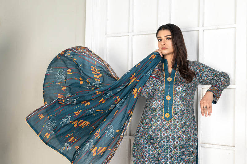 DESIRE Digital Printed Lawn 3pcs PR-2735