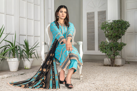 DESIRE Digital Printed Lawn 3pcs PR-2747 image