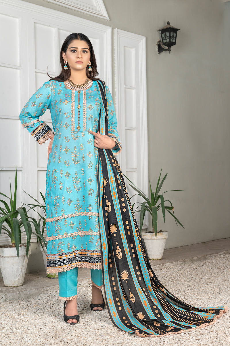 DESIRE Digital Printed Lawn 3pcs PR-2747